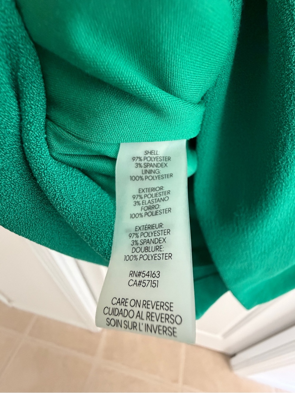 Kelly Green Karl Lagerfeld dress in size 2 - Picture 6 of 7